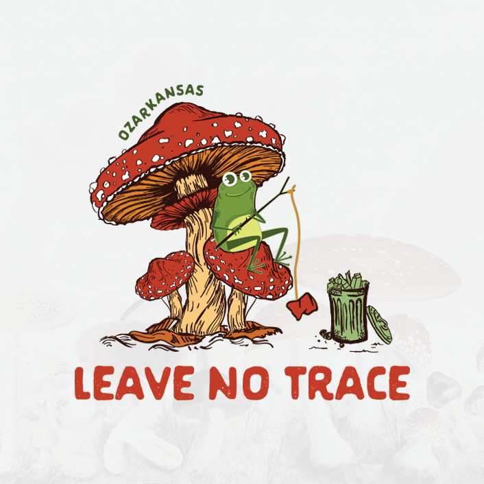 Leave no Trace. Adventure and Outdoor Illustration